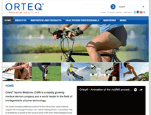 Tablet Screenshot of orteq.com